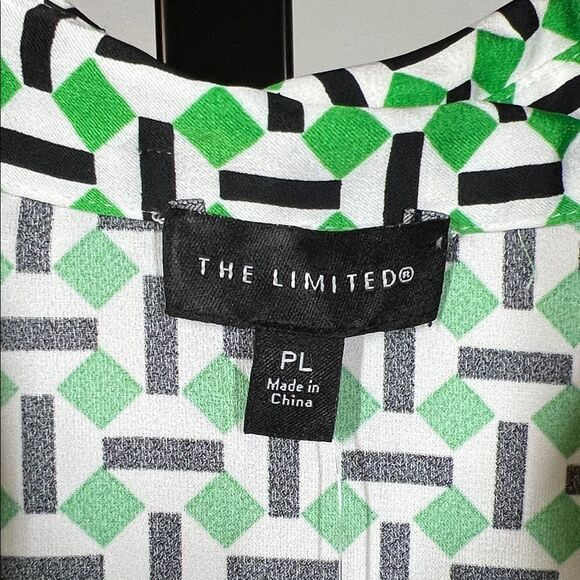 The Limited Green and White Geometric Dress - Picture 7 of 8
